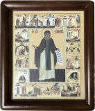 Икона Преподобного Иоанна Затворника Святогорского на холсте 2