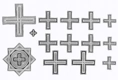 Набор вышитых иерейских крестов №2