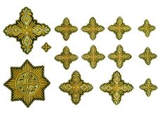 Набор вышитых иерейских крестов №3