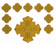 Набор вышитых диаконских крестов №2